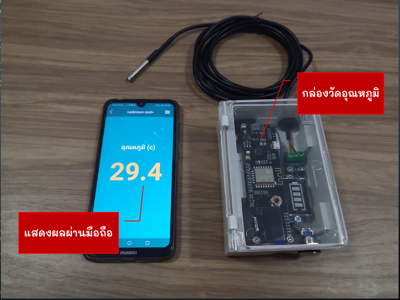 ระบบวัดอุณหภูมิแบบพกพา 1.0